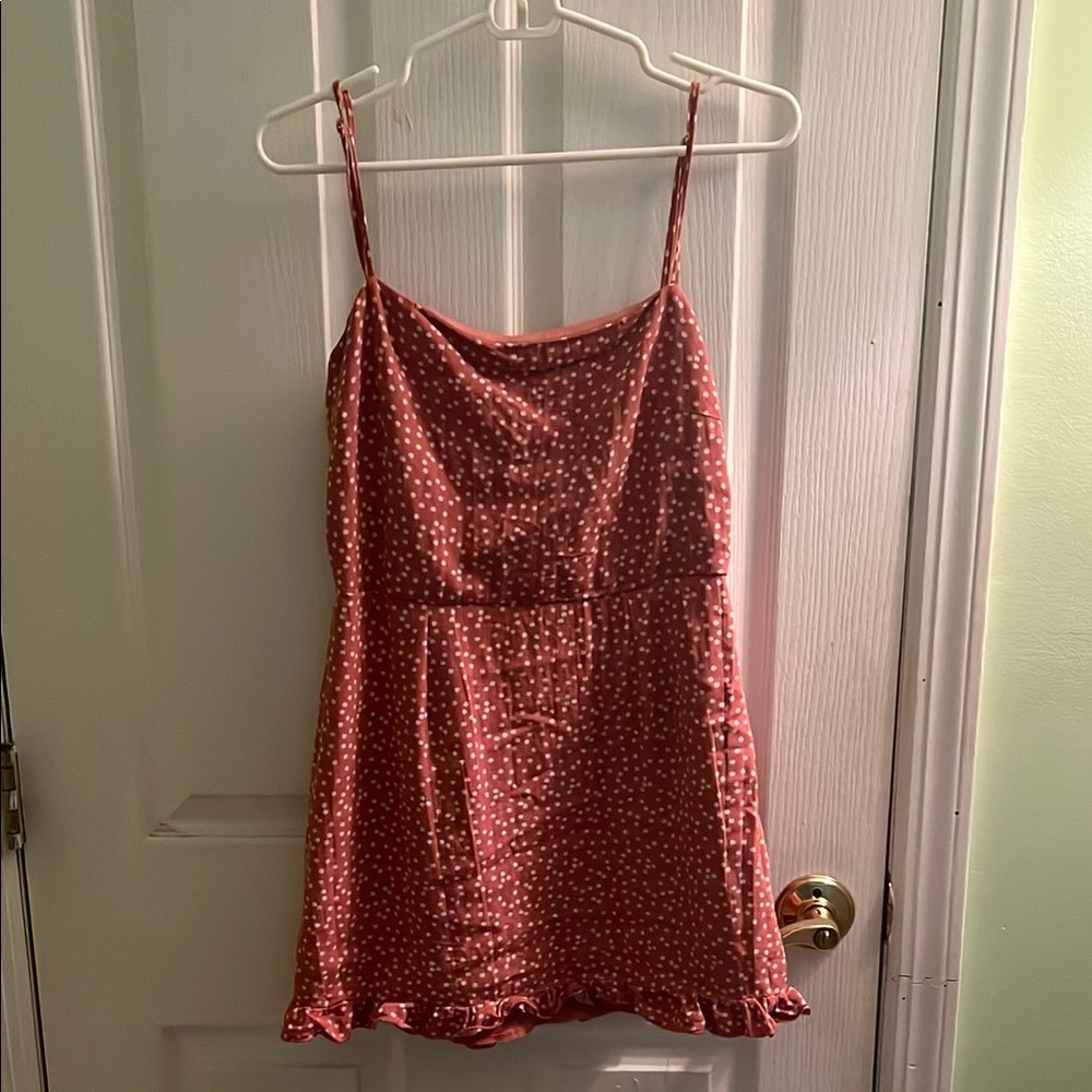 Pink Mini Dress with Adjustable Straps and Silky Sheen